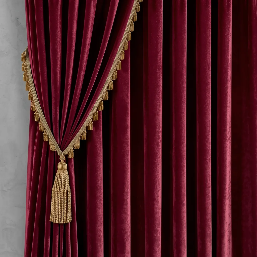 Velvet luxe curtain panel