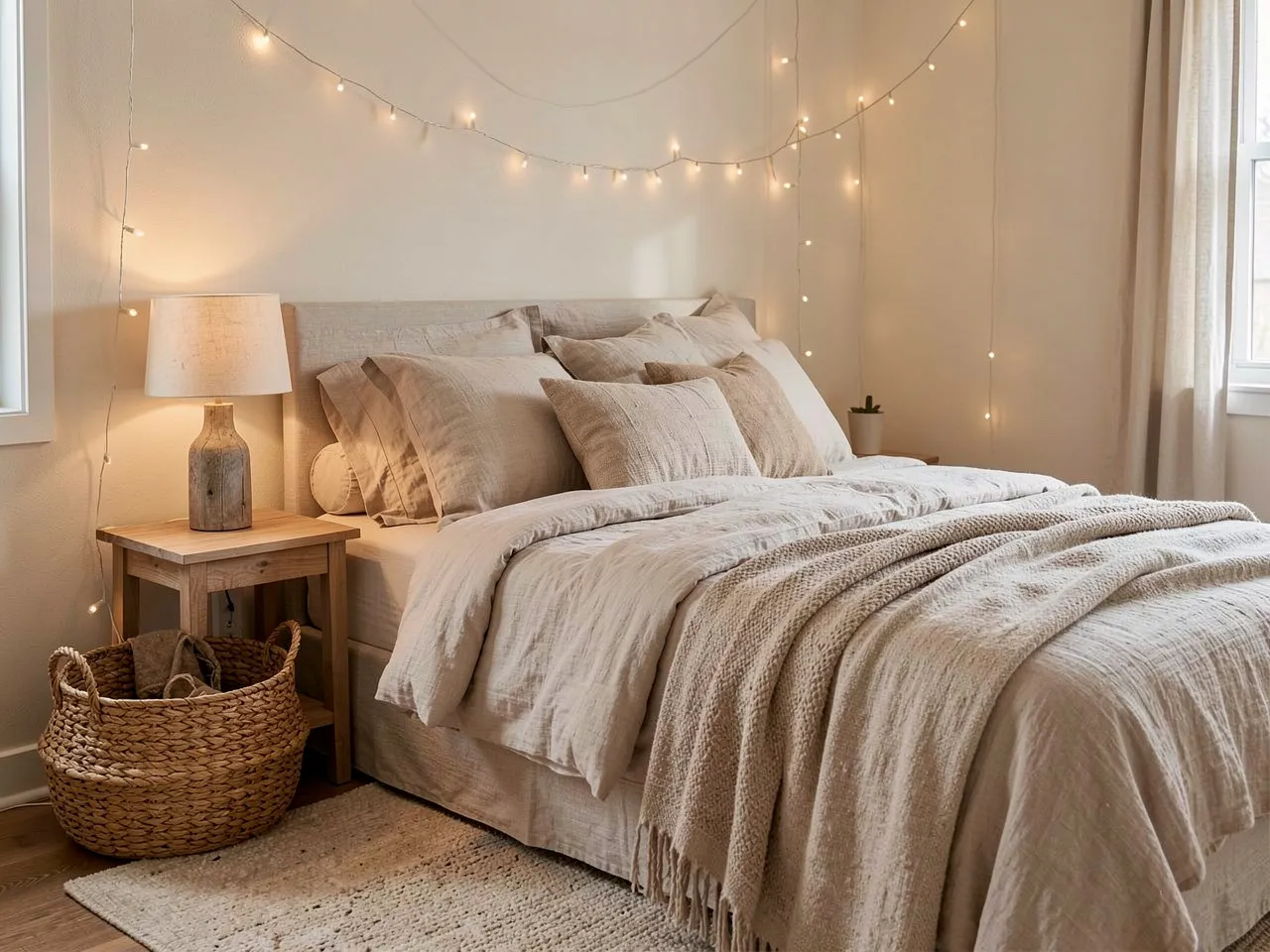 Cozy home interior styled